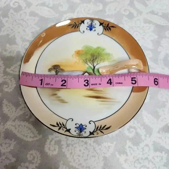 Vintage Noritake Japanese hand painted Lemon Serving Plate - Picture 5 of 5